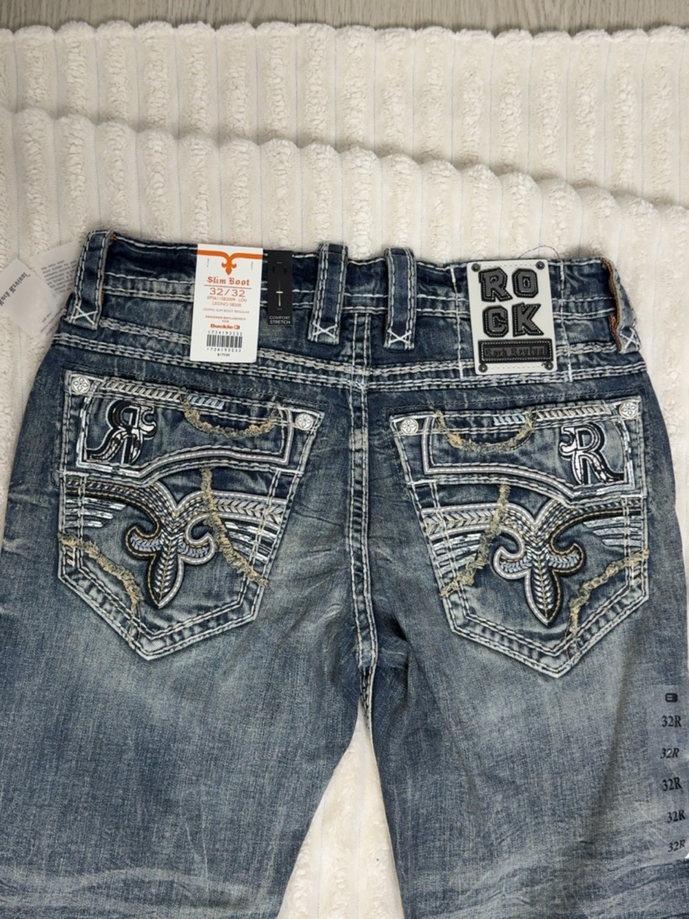 Rock Revival men’s Leono Slim Boot jeans- discontinued style